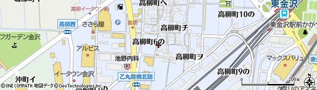石川県金沢市高柳町チ107周辺の地図