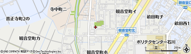 石川県金沢市観音堂町ロ167周辺の地図