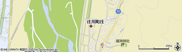 富山県砺波市庄川町庄周辺の地図