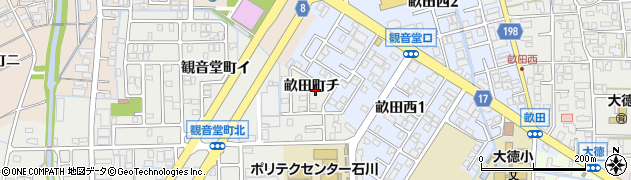 石川県金沢市畝田町（チ）周辺の地図