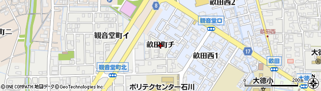 石川県金沢市畝田町周辺の地図
