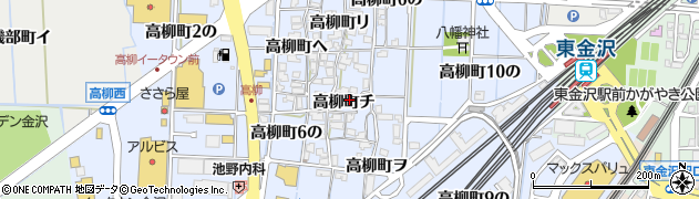 石川県金沢市高柳町チ148周辺の地図