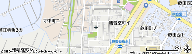 石川県金沢市観音堂町ロ176周辺の地図