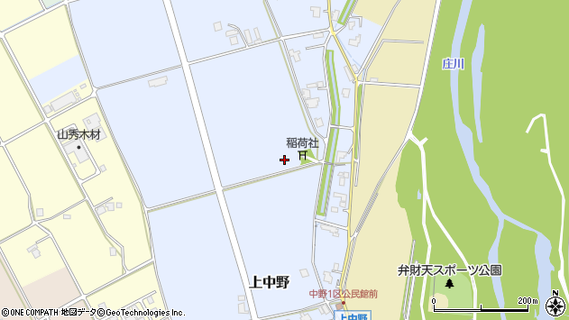 〒939-1323 富山県砺波市上中野の地図