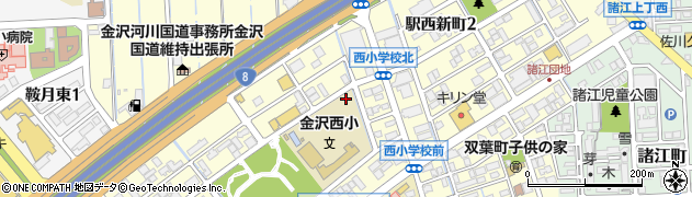 石川県金沢市駅西新町周辺の地図