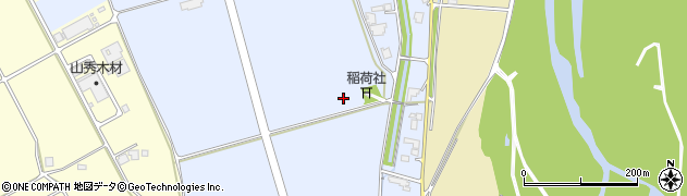 富山県砺波市上中野周辺の地図