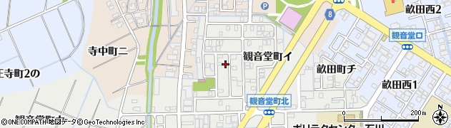 石川県金沢市観音堂町ロ127周辺の地図
