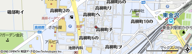 石川県金沢市高柳町チ167周辺の地図