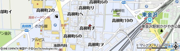 石川県金沢市高柳町チ150周辺の地図