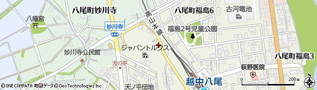 富山県富山市八尾町福島150周辺の地図