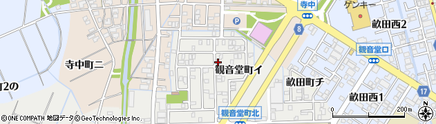 石川県金沢市観音堂町ロ250周辺の地図