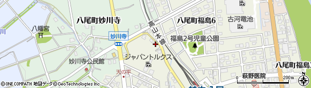 富山県富山市八尾町福島124周辺の地図