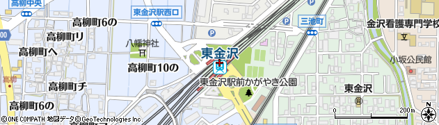 東金沢駅周辺の地図