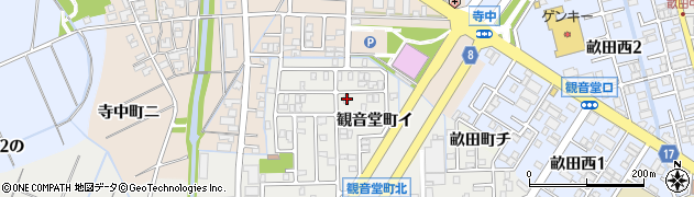 石川県金沢市観音堂町ロ252周辺の地図