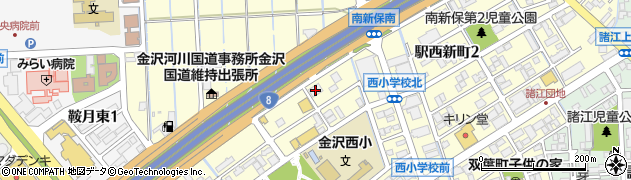 金沢まいもん寿司駅西本店周辺の地図