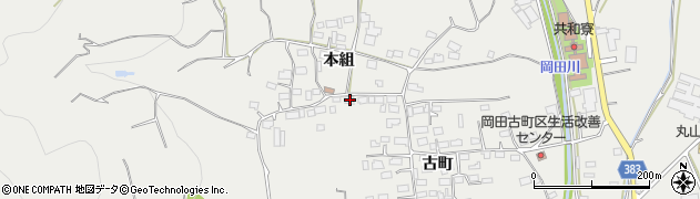 長野県長野市篠ノ井岡田1390周辺の地図