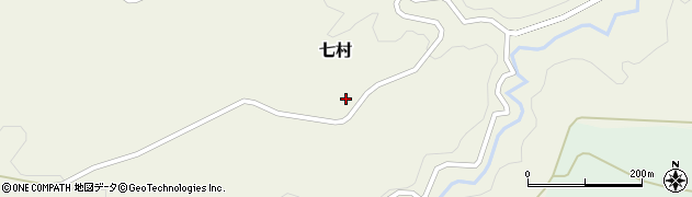 富山県南砺市七村滝寺周辺の地図