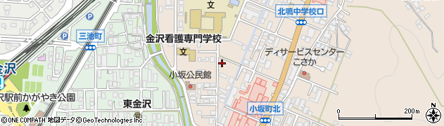 石川県金沢市小坂町北131周辺の地図