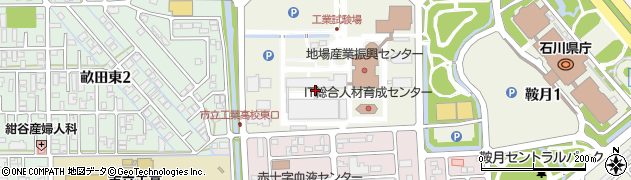 石川県庁　試験研究機関等石川県工業試験場化学食品部・食品加工技術研究室周辺の地図