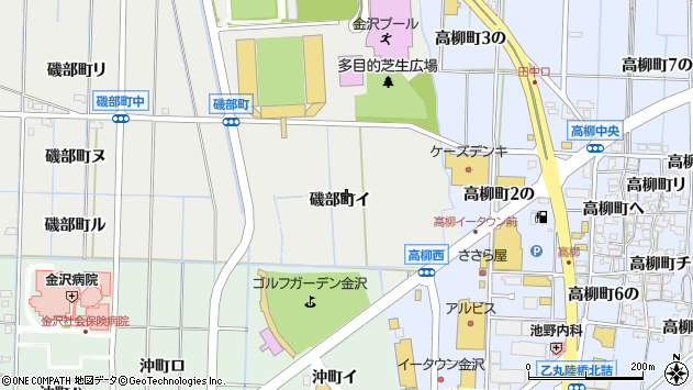 〒920-0012 石川県金沢市磯部町の地図