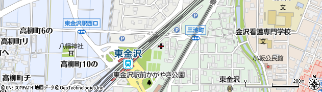金沢市営東金沢スポーツ広場テニスコート周辺の地図