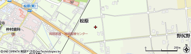 富山県南砺市松原周辺の地図