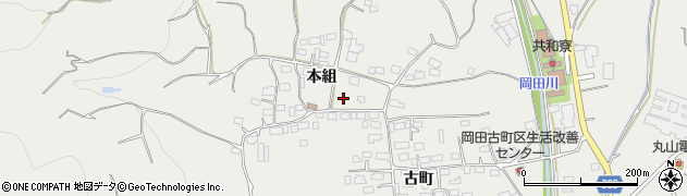 長野県長野市篠ノ井岡田1394周辺の地図