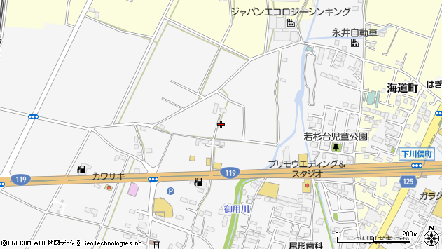 〒321-0972 栃木県宇都宮市下川俣町の地図