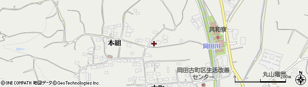 長野県長野市篠ノ井岡田1352周辺の地図