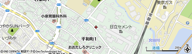 茨城県日立市平和町周辺の地図