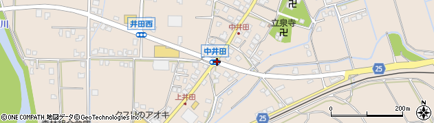中井田周辺の地図
