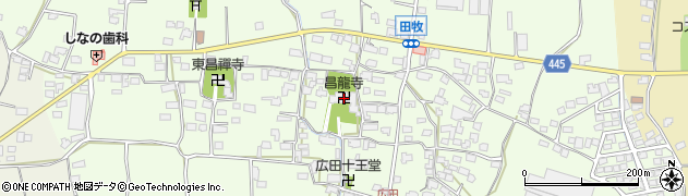 昌龍寺周辺の地図