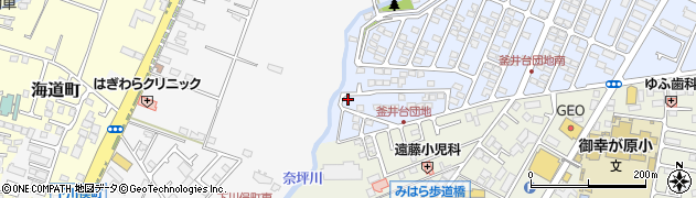 釜井台ニュータウン公園周辺の地図