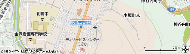 石川県金沢市小坂町北264周辺の地図