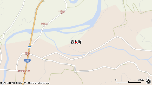 〒311-0321 茨城県常陸太田市春友町の地図