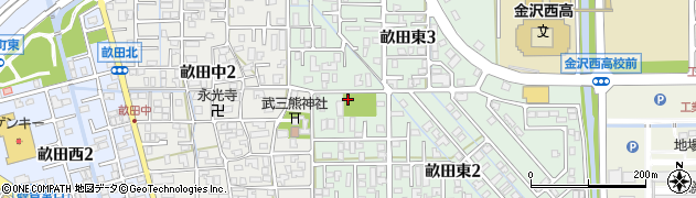 畝田町児童公園周辺の地図