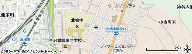 石川県金沢市小坂町北122周辺の地図