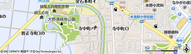 石川県金沢市寺中町周辺の地図