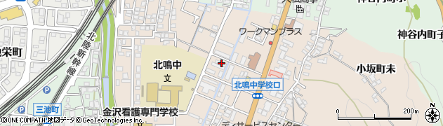 石川県金沢市小坂町北118周辺の地図
