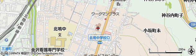 石川県金沢市小坂町北168周辺の地図