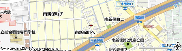 石川県金沢市南新保町（ヘ）周辺の地図