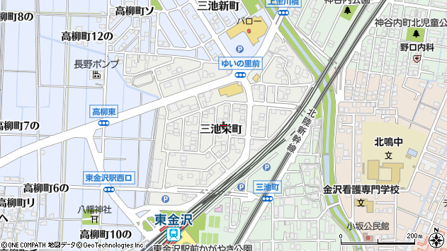 〒920-0809 石川県金沢市三池栄町の地図