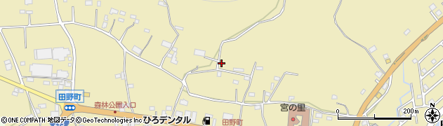 栃木県宇都宮市田野町周辺の地図