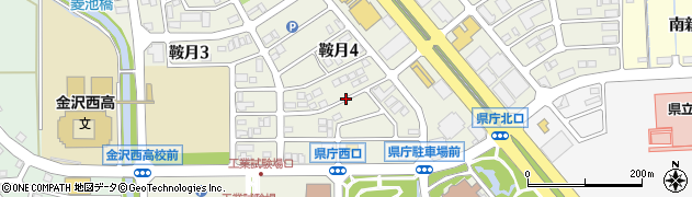 石川県金沢市鞍月周辺の地図