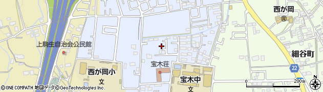 宝木西岡東公園周辺の地図
