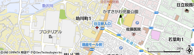 常陽銀行日立支店周辺の地図