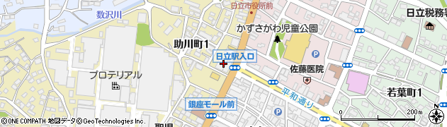 株式会社常陽銀行　日立ローンプラザ周辺の地図