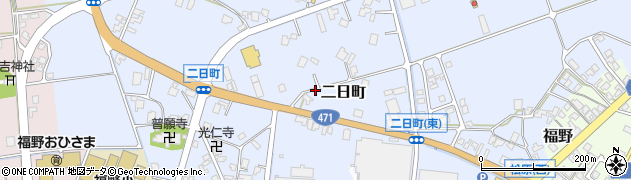 富山県南砺市二日町周辺の地図