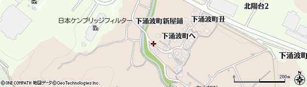 石川県金沢市下涌波町（新屋鋪）周辺の地図