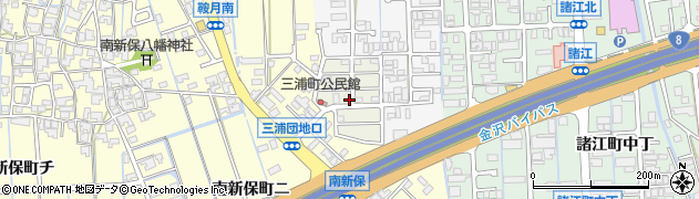 石川県金沢市三浦町周辺の地図